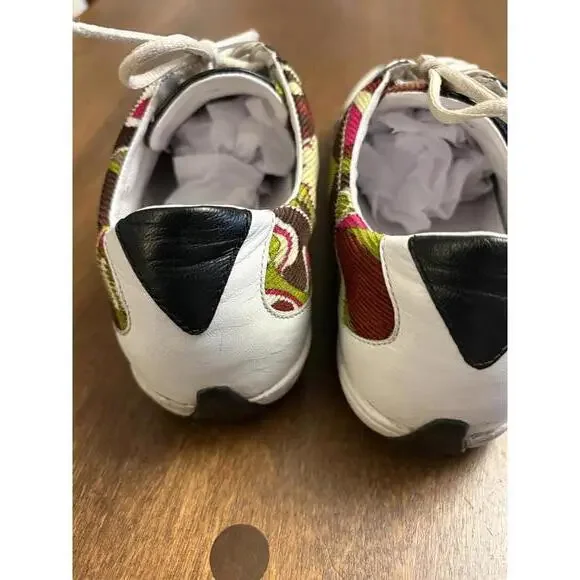 Emilio Pucci Colorful Patterned Sneakers SZ 38 (7.5-8) - Picture 13 of 14